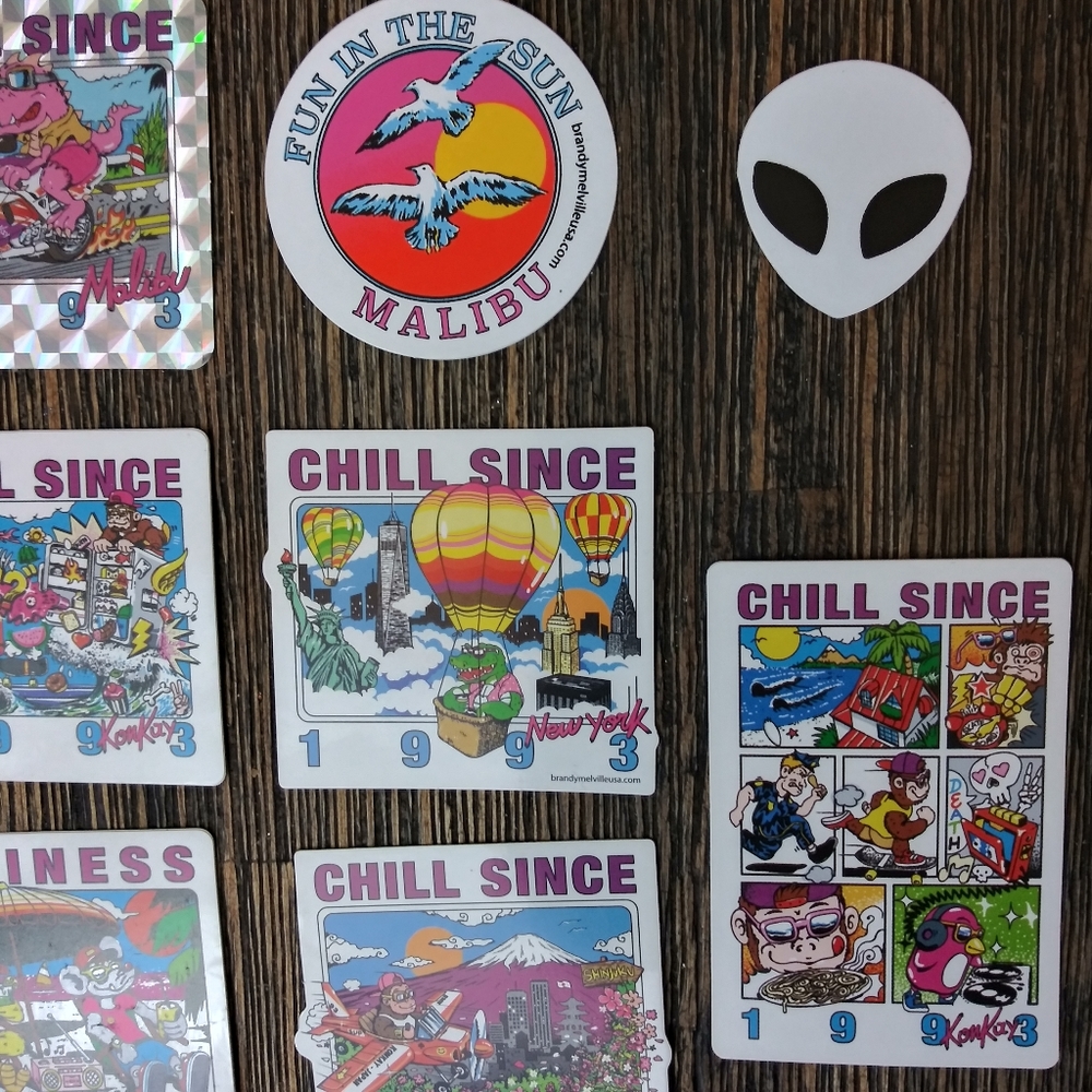 15 pc Brandy Melville Sticker Collection Alien - Picture 3 of 6
